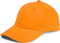 styleBREAKER Unisex 6-Panel Baseball Cap | gebürstete Baumwolle | Klettverschluss verstellbar | einfarbiges Basecap für Damen und Herren, Farbe:Orange