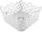 Giostyle Cestino Quadrato ForMe | Bianco | 24x24 cm | Made in Italy | Plastica 100% Riciclabile