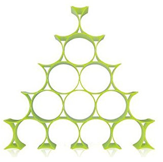 Porte-bouteilles en polypropylène Infinity Kartell - Jaune vert