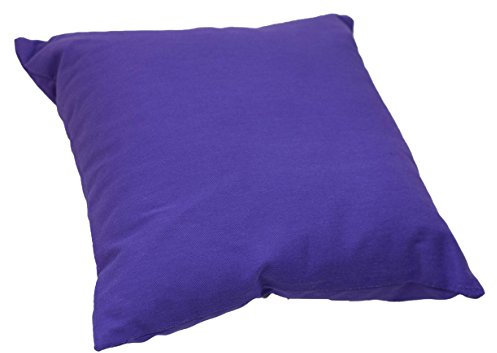Raum der Stille Meditations-/Yogakissen 28x28cm, geeignet für Verschiedene Übungen 100% Baumwolle Nachfüllbar (Violett)