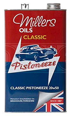 Millers Oils Pistoneeze Classic 20W-50 Mineral Engine Oil - 5 Litres