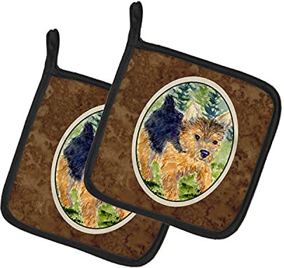 Caroline's Treasures Norwich Terrier SS8907PTHD Paire de maniques en tissu Multicolore