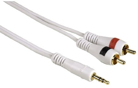 Hama Verbindungskabel 3,5-mm-Klinkenstecker - 2 Cinch-Stecker, 2 m