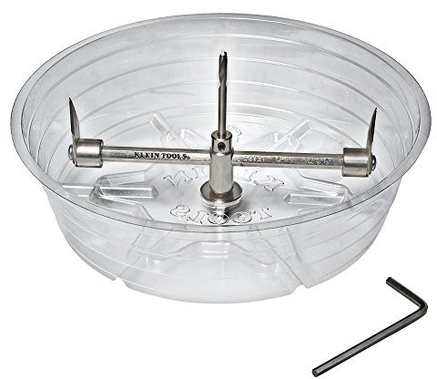 Klein Tools 53731 Hole Saw, Adjustable Saw Cutter with Dust Shield for Cutting Drywall and Ceiling Tile for Recessed Lights