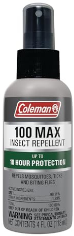 Coleman 100 Max Mosquito Repellent DEET Insect Repellent Spray - 4 fl oz Pump
