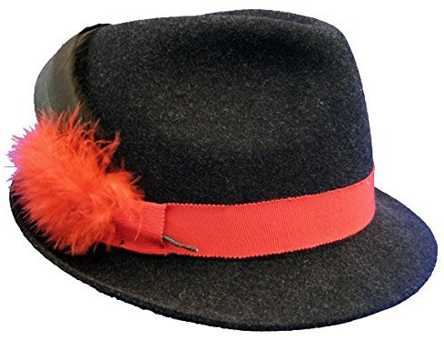 Faustmann Trachtenhut Damen 243 KS rot anthrazit/rot Größe 58