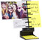 Note Tower Desktop Mini Sticky Note Holder | Post it Note Organizer & Photo Holder | Prevents Lost & Misplaced Sticky Notes Includes 50 Sheets of 3x3 Sticky Notes | One-Handed Paper Insertion, Black
