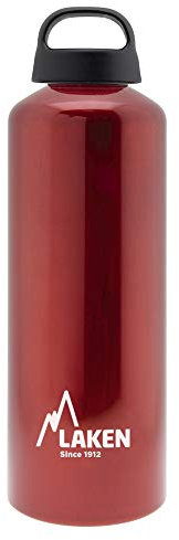 Laken Botella de Aluminio 1L Roja Classic (boca ancha)