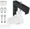 Elite Screens 6 Wall and Ceiling Hanging L-Brackets for Manual/Spectrum/VMAX2 series, Black, ZVMAXLB6-B