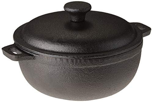 Old Mountain Pre-Seasoned Cast Iron 2 Cup Mini Dutch Oven, 6.75 inch Length