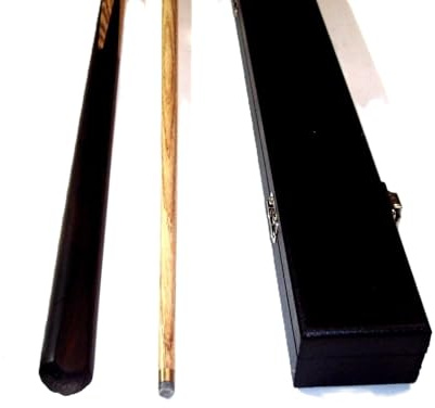 SGL 2 PIECE ASH POOL/SNOOKER CUE WITH HARD CASE **
