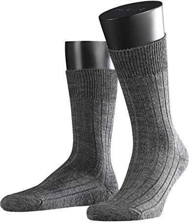 FALKE Herren Socken Teppich im Schuh 2er Pack, Größe:45/46;Farbe:dark grey melange