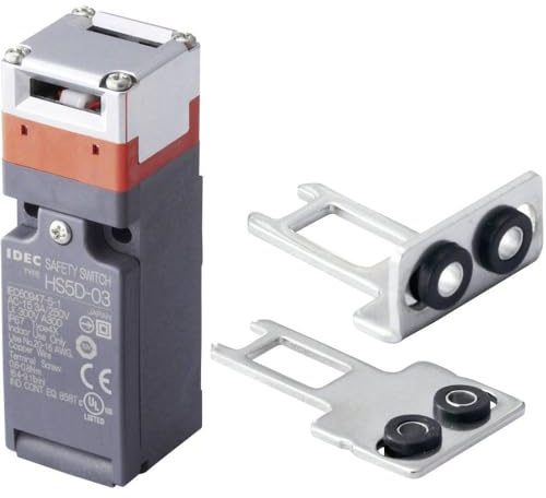 Idec HS5D-03ZRNM-SET Sicherheitsschalter 300V/AC 10A gerader Metallhebel Gebogener Rückholhebel