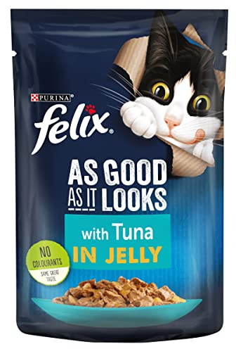 Felix As Good As It Looks Cat Pouches Tuna In Jelly 100g (20 Pouches)
