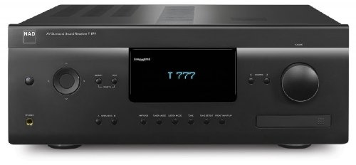 NAD T 777 80 W 7.1 Channels enveloppe Noir – Récepteur AV (80 W, 7.1 canaux Surround, 260 W, 160 W, 0,08%)