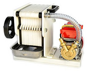 FILTRO PER VINO CON ELETTROPOMPA IN BRONZO E TELAIO SMALTATO
