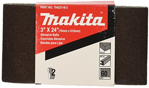 Makita 794237-E-2 Sanding Belt #120, 3-Inch by 24-Inch, 2-Pack by Makita