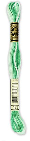 DMC 6-Strand Embroidery Cotton Floss, Variegated Sea Foam Green