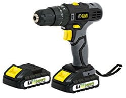 Fartools Perceuse percu/Visseuse 18V, 2 batteries 1,5Ah li-ion, max 35Nm, 2 vitesses mécaniques, mandrin Ø10mm, LED, mallette + 13 acc.