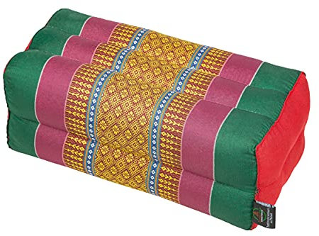 Handelsturm Kissen Block 35x15x10 mit Füllung aus Kapok. Perfekt für Meditation, Yoga und Entspannung (Funky grün)