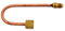 RACCORDO AD INVERIONE da 3/8 MF A 180° IN RAME OTTONE SPESSORE 1 MM