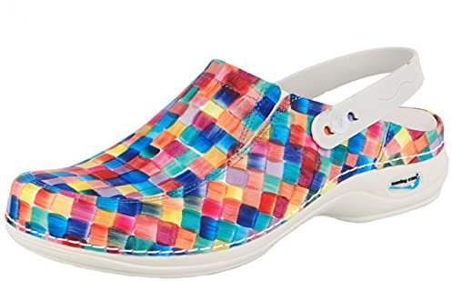 Wash&Go - Waschbare medizinische Clogs - Offen mit Gummizug - Perfekt für das Gesundheitswesen - Medizinische Krankenhaus Schuhe - Clogs - Größe 41