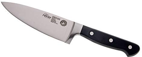 Otto Herder Manicure Kochmesser 29,5 cm Rostfrei Handgeschmiedeter Edelstahl Griff aus Polyoxymethylen (POM)