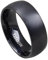 HIJONES Schmuck Herren Europäisch Stil Schwarz Titan Ring Größe 62 (19.7)