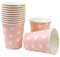 Frau WunderVoll® 60 PAPPBECHER ROSA, Sterne, 240 ml/Einwegbecher, Trinkbecher, Papierbecher, Einweggeschirr, Geschirr, Hochzeit, Kindergeburtstag, Partygeschirr
