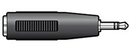 Qtx 2.5 mm Stereo Jack Plug to 3.5 mm Stereo Jack Socket