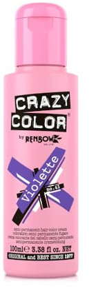 Crazy Color 4 Tinture Per Capelli Semi-Permanente Violette - Viola - 30 Gr
