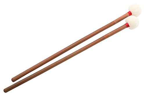 XDrum TB35 Baquetas De Timbal Par (Mango De Bambú, Cabeza De Fieltro De 35 mm, Longitud: 38,5 cm)