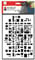 Marabu 0285000000012 - Art Stencil, Motivschablone für effektvolles Schablonieren auf Papier, Keilrahmen, Holz und Textilien, PVC - frei, lasergeschnitten, wiederverwendbar, DIN A4, Graphic Pattern