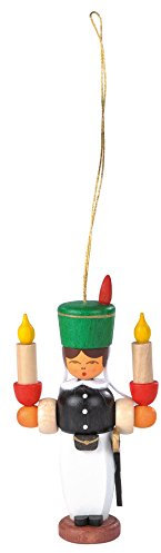 Rudolphs Schatzkiste Christbaumschmuck Baumbehang Bergmann farbig Höhe 8 cm NEU Weihnachten Baumschmuck Holzschmuck Holz Seiffen Erzgebirge Strauchbehang Dekoration