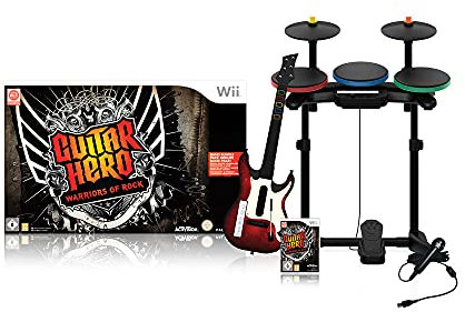 Guitar Hero : Warriors of Rock + guitare + batterie + micro