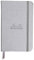 Rhodia 118567C Web Notebook, elfenbein 90 g, DIN A6, 90 x 140 mm, dot grid, 96 Blatt, silber