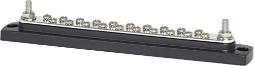 Blue Sea 2302 150 Ampere Common Bus Bar 20 x 8-32 Screw Terminal