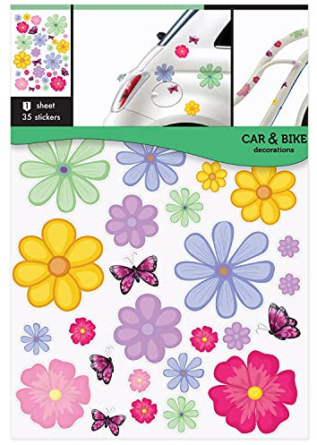 Auto Bike Aufkleber Blumen