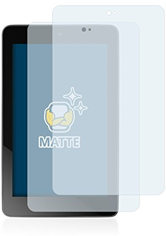 BROTECT Entspiegelungs-Schutzfolie für ASUS Nexus 7 Tablet 2012 (2 Stück) Matte Displayschutz-Folie, Anti-Reflex, Anti-Fingerprint