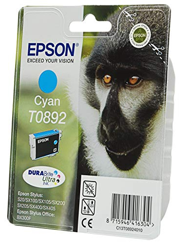 Epson Original C13T08924010 / T0892 Tinte Cyan Stylus SX 210