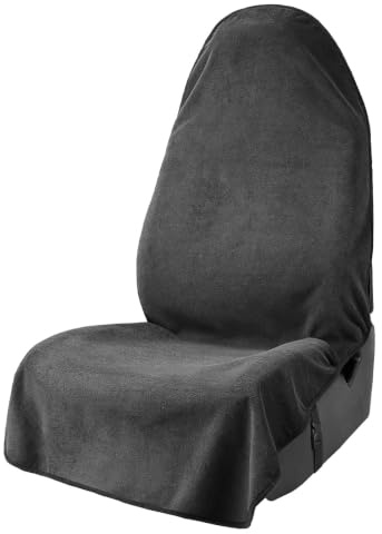 Leader Accessories 1 x wasserdichter und maschinenwaschbarer Grauer Handtuchbezug für Auto-Vordersitz, athletischer Schweißschutz
