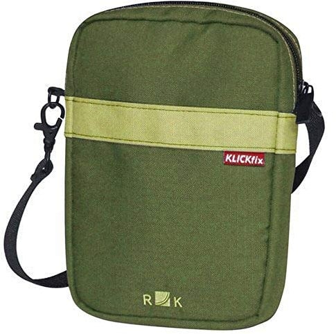 KLICKfix Unisex-Erwachsene Fahrradtasche Babs Korbinnentasche, Olive, 14 x 4 x 18.5 cm, 1 Liter