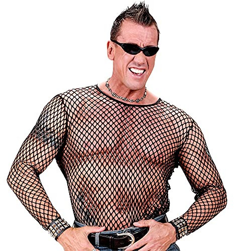 W WIDMANN MILANO Party Fashion - Netzshirt, 80s, Punk und Rocker, Faschingskostüme