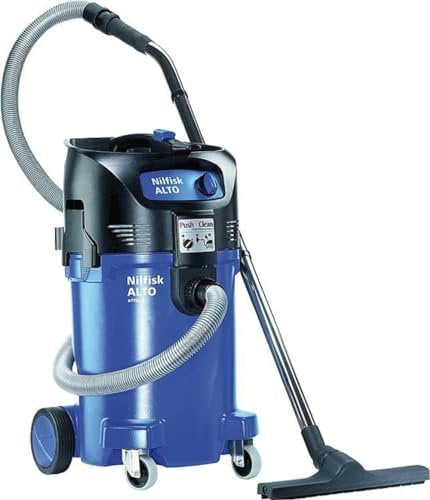 Nilfisk ALTO 302003411 - Aspirador en húmedo y seco Industrial, 3700 l/min, 47 l, 1500 W, 230 V, Color Negro y Azul