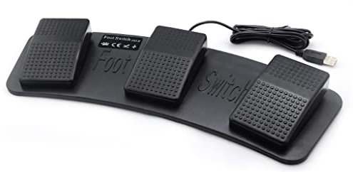 Lemo 1640835 PC USB Foot Control Keyboard Action Switch Pedal HID