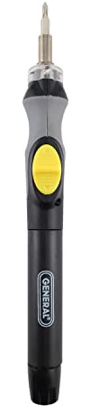 General Tools Cordless Lighted Power Precision Screwdriver #502 - Super-Torque Drive for Electronics, and DIY Crafts