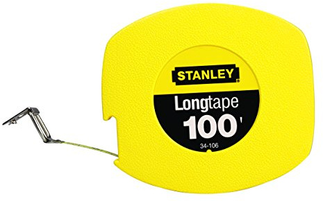 Stanley Hand Tools 34-106 3/8 X 100' High Visibility Tape Measure Reel
