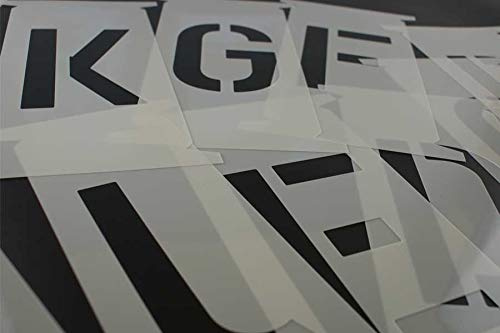 Buchstabenschablonen 200mm nach DIN 1451, Buchstabenset 20cm, Buchstaben Schablonen A-Z
