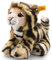 Steiff Billy Tiger - 20 cm - Plüschtiger sitzend - Kuscheltier für Kinder - weich & waschbar - getigert (084102)