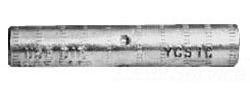BURNDY YCS25R 1/0 STR AL, 7.12L, Aluminum, Compression Sleeve, Partial Tension